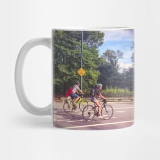 Central Park Bikers Manhattan New York City Mug